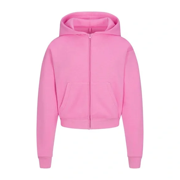 SKIMS | Jackets & Coats | Skims Cotton Fleece Zip Up Hoodie